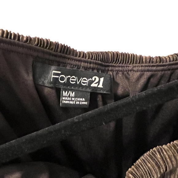 FOREVER 21 Strapless Brown and Gold Mini Dress - Picture 5 of 6